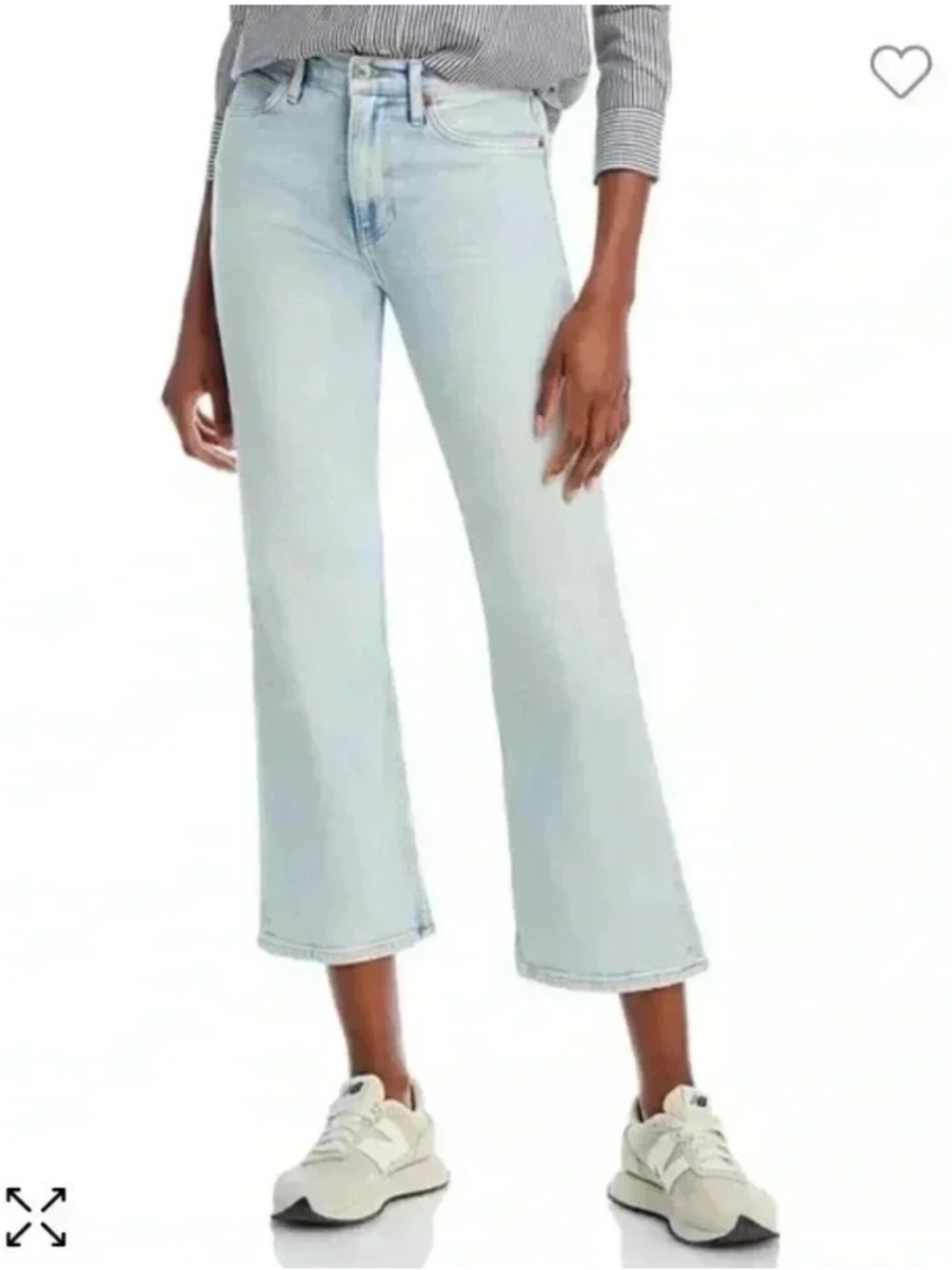 Re/Done 70s Crop Boot Cut Jean in Vapor Wave Light Wash 24” 0